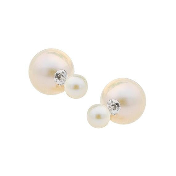 Eden Convertible Pearl Stud Earrings | Ikecho Australia