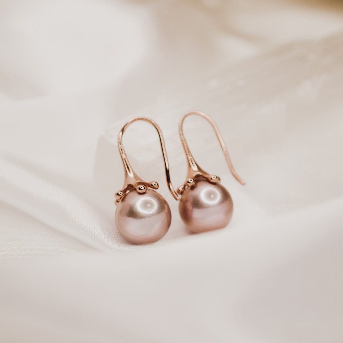 Freshwater Cultured Pearl Raindrop Earrings Image 5