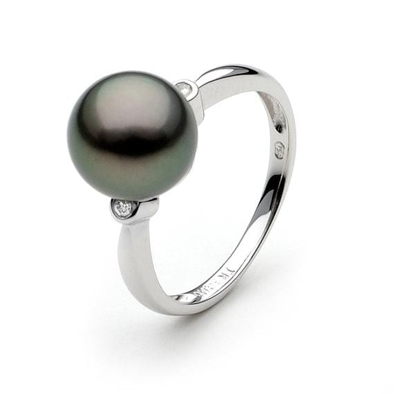 Bora Bora Tahitian Black Cultured Pearl Ring | Ikecho Australia