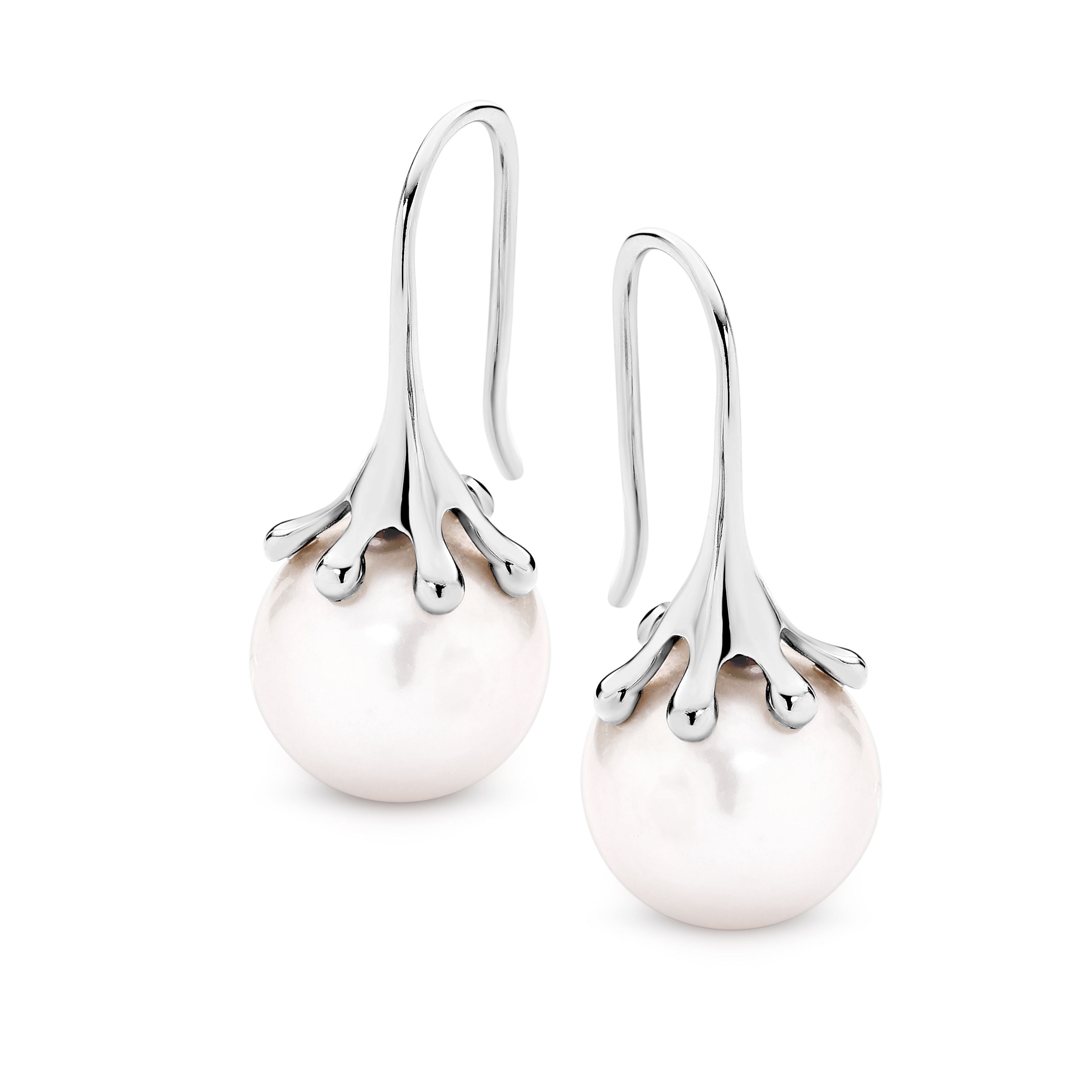 Freshwater Cultured Pearl Raindrop Earrings Image 1