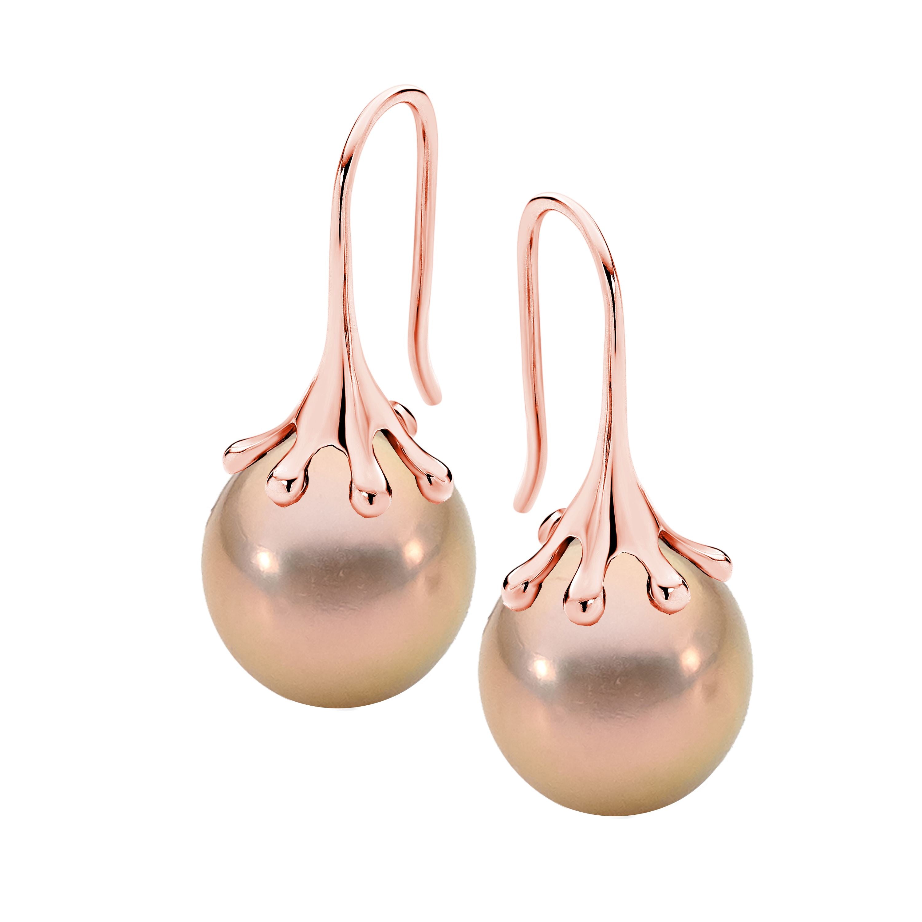 Freshwater Cultured Pearl Raindrop Earrings Image 4